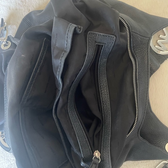 Michael Kors Black Shoulder Bag with Silver Hardware - Picture 7 of 7